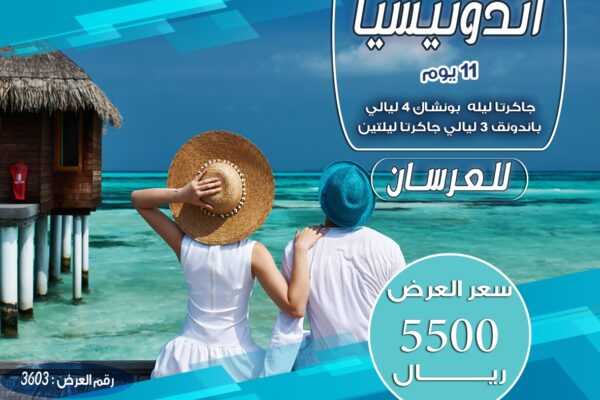 برنامج سياحي 4 نجوم الى اندونيسيا لمدة 11 يوم لشخصين